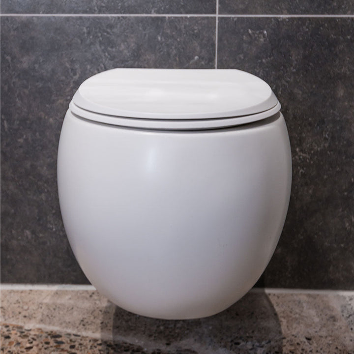 RAK Cloud Wall-Hung Toilet Suite, Matte White - product