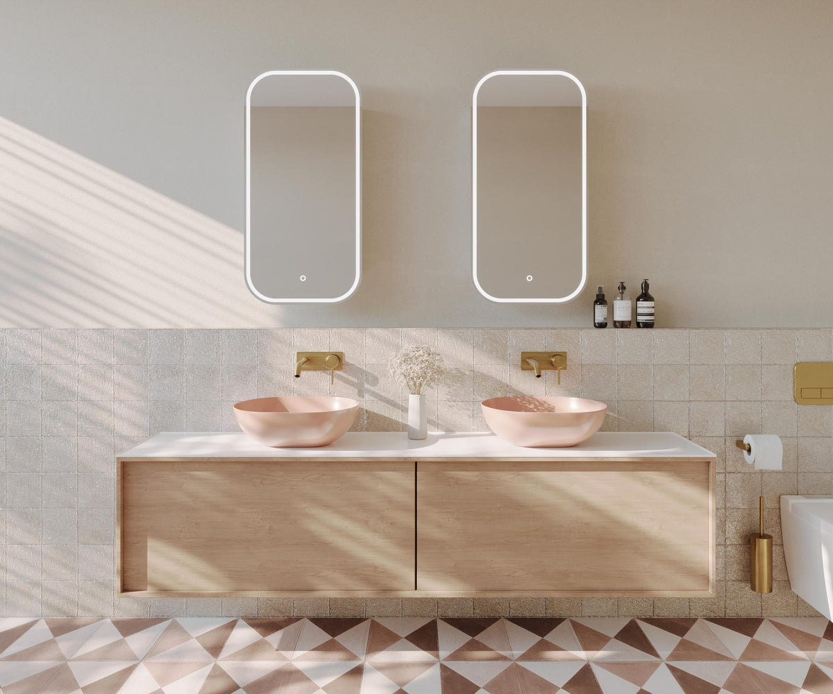 Piazza LED Rectangle Shaving Cabinet Frameless