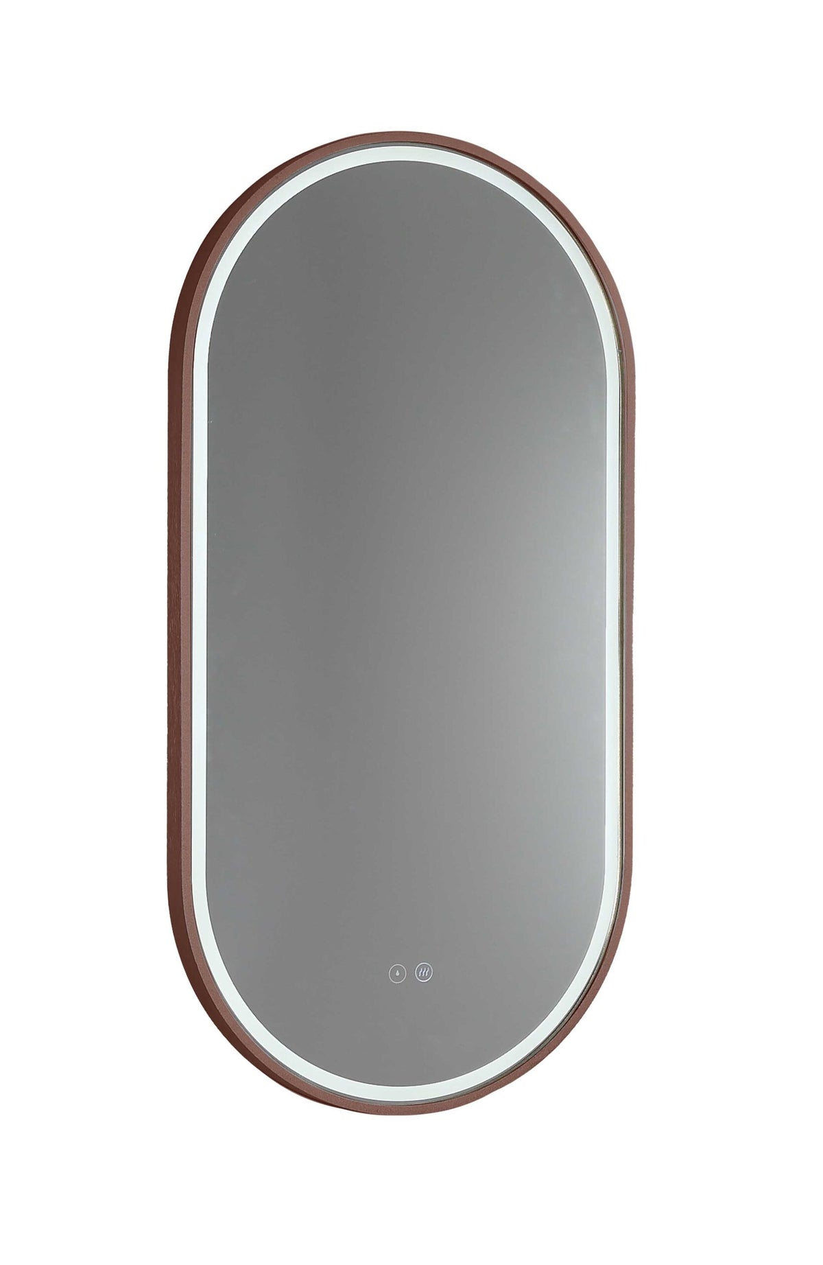 Gatsby LED Mirror with Demister and Portable Magnifier Cuban Bronze