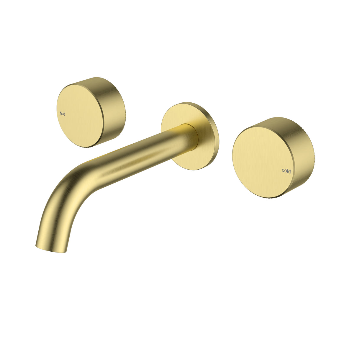 Hali 1/4 Turn C/D Wall Basin Set - Brushed Gold