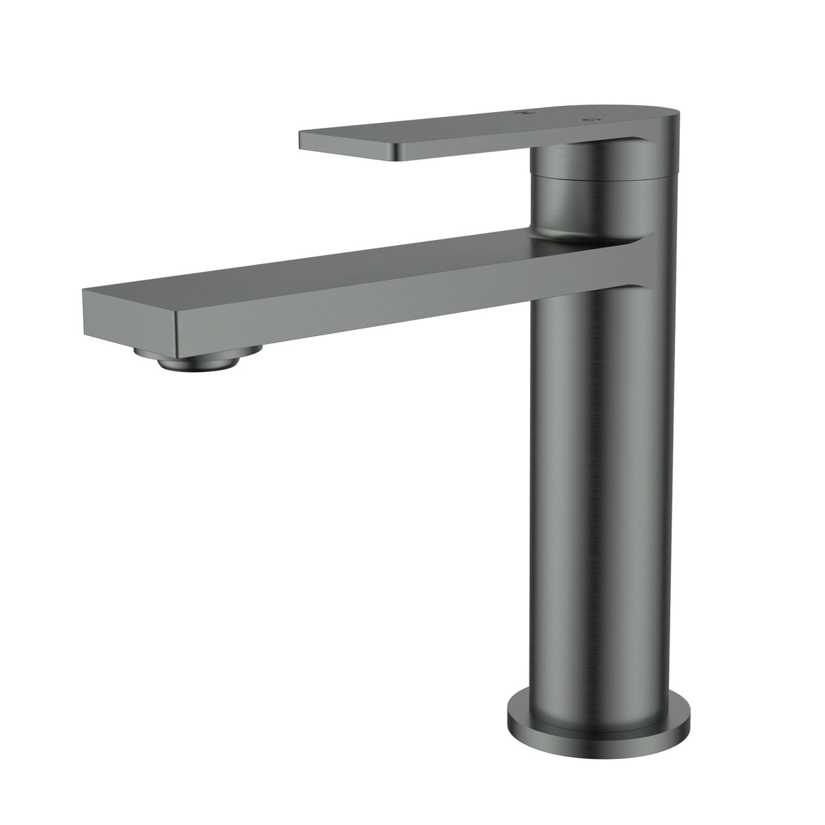 Ruki Basin Mixer - Gun Metal