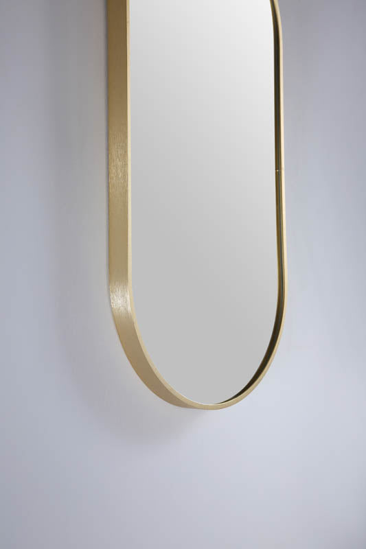 Modern Oblong Mirror Baltic Brass product view