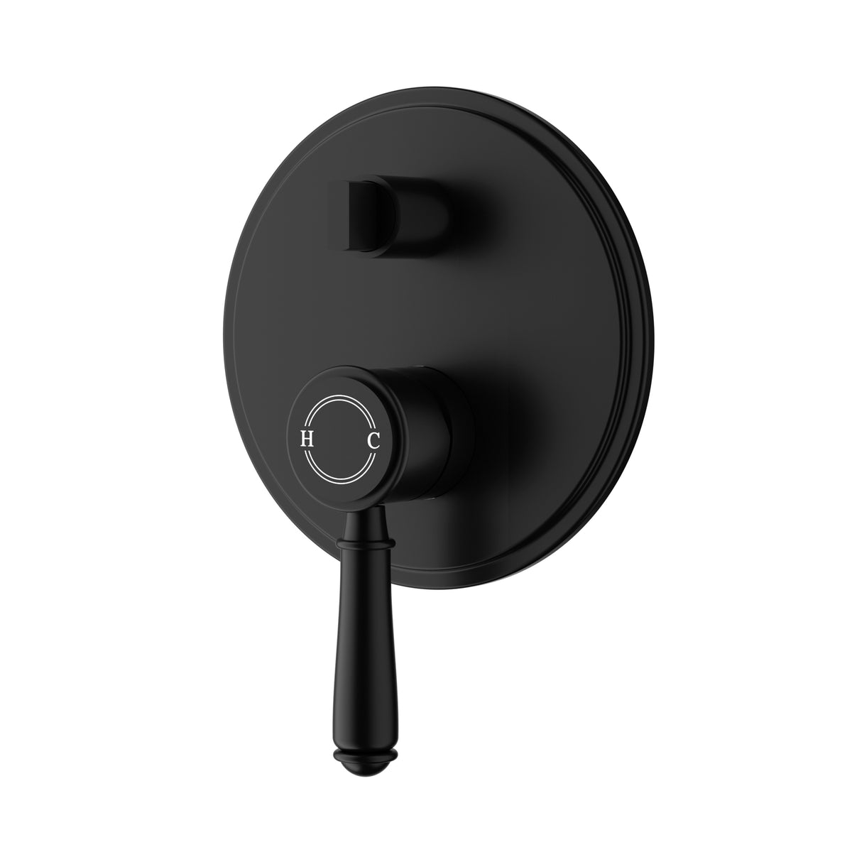 Clasico Wall Mixer Diverter Trim Kit - Matt Black