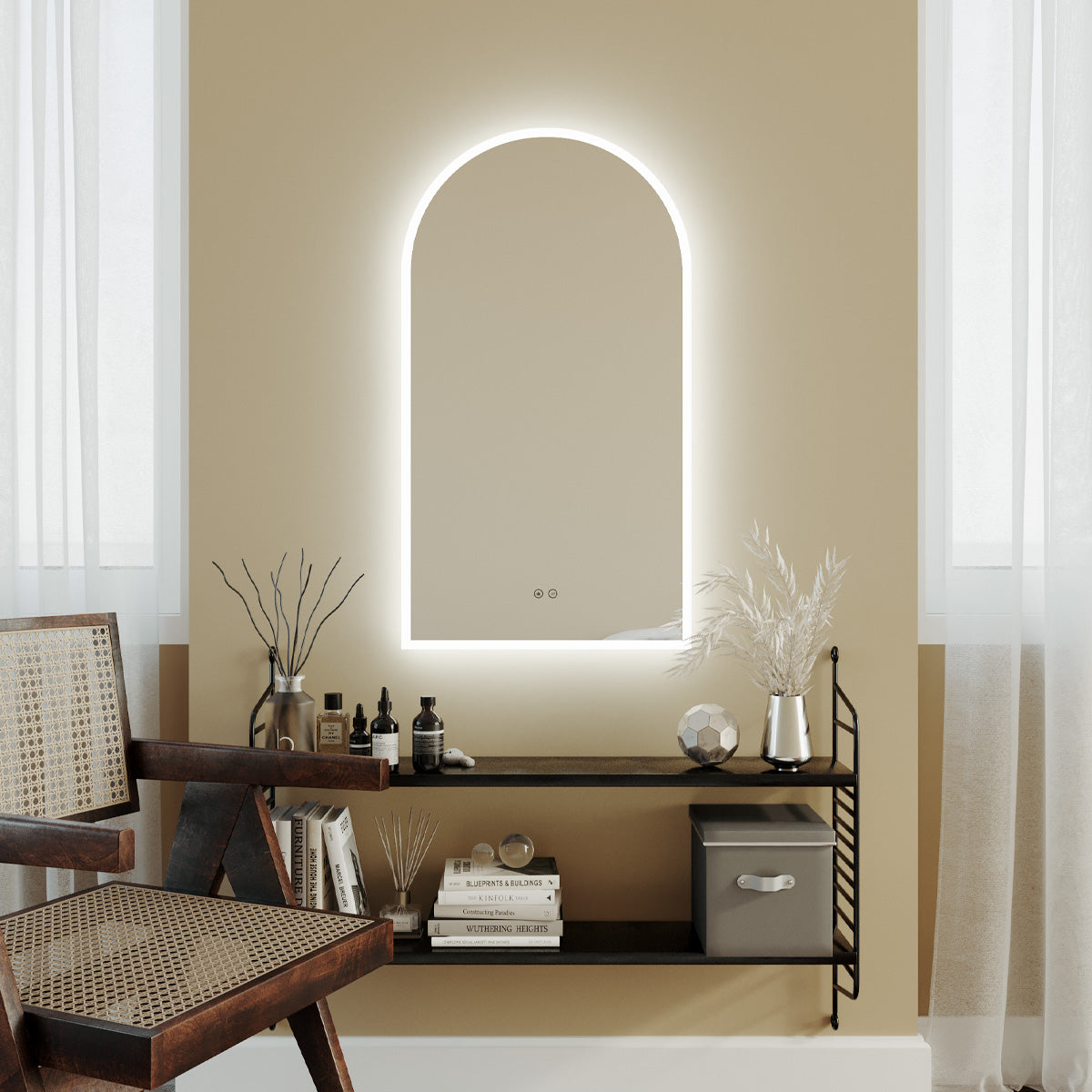 Arch LED Mirror Frameless product view 2