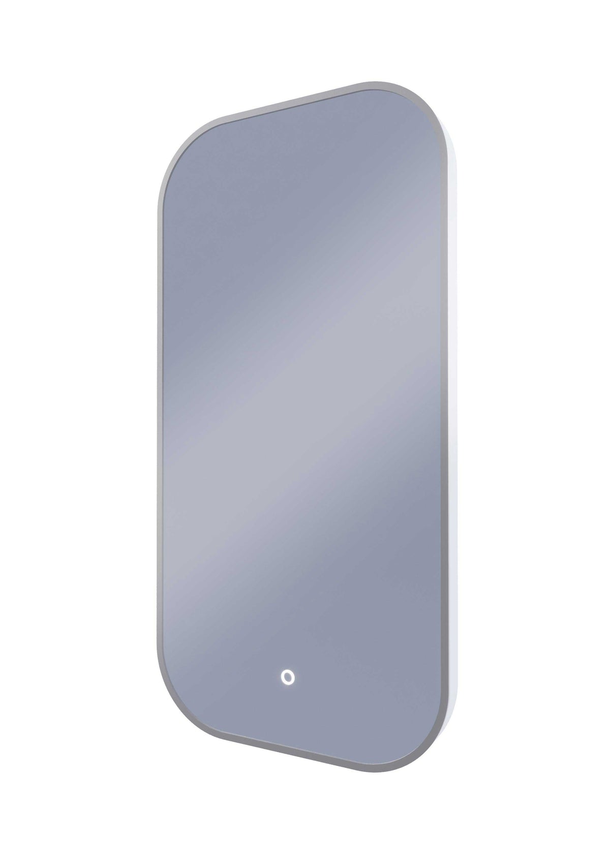 Framed I Series Soft Rectangle LED Mirror Brits Nickel product view 2