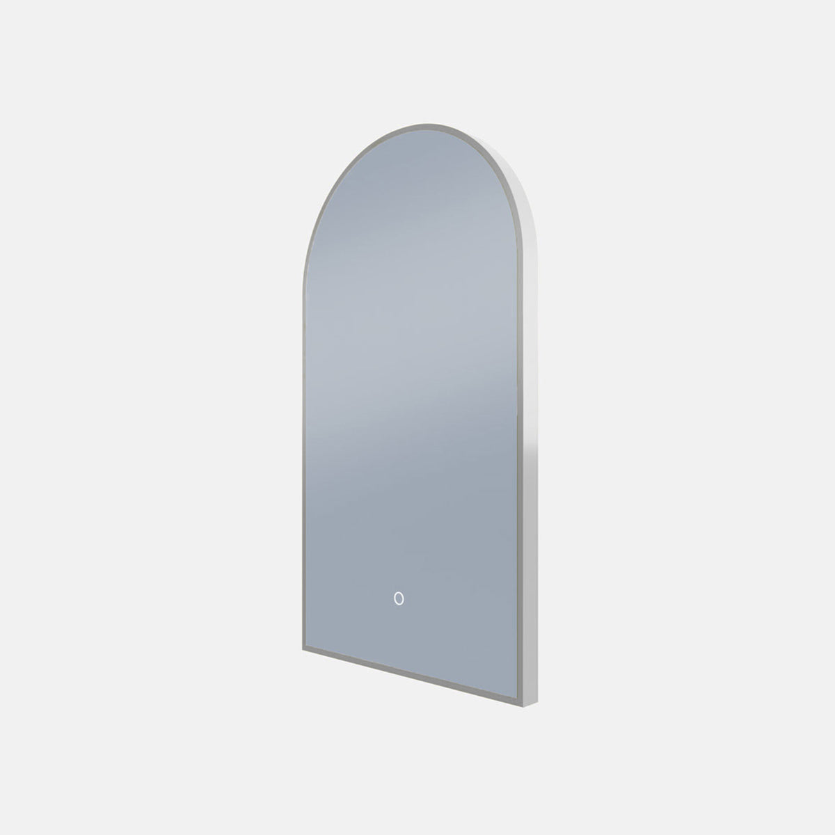 Framed A Series Arch LED Mirror Brits Nickel product view