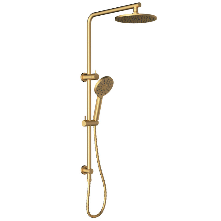 Cora Shower Set Multifunction Top Inlet - Brushed Gold