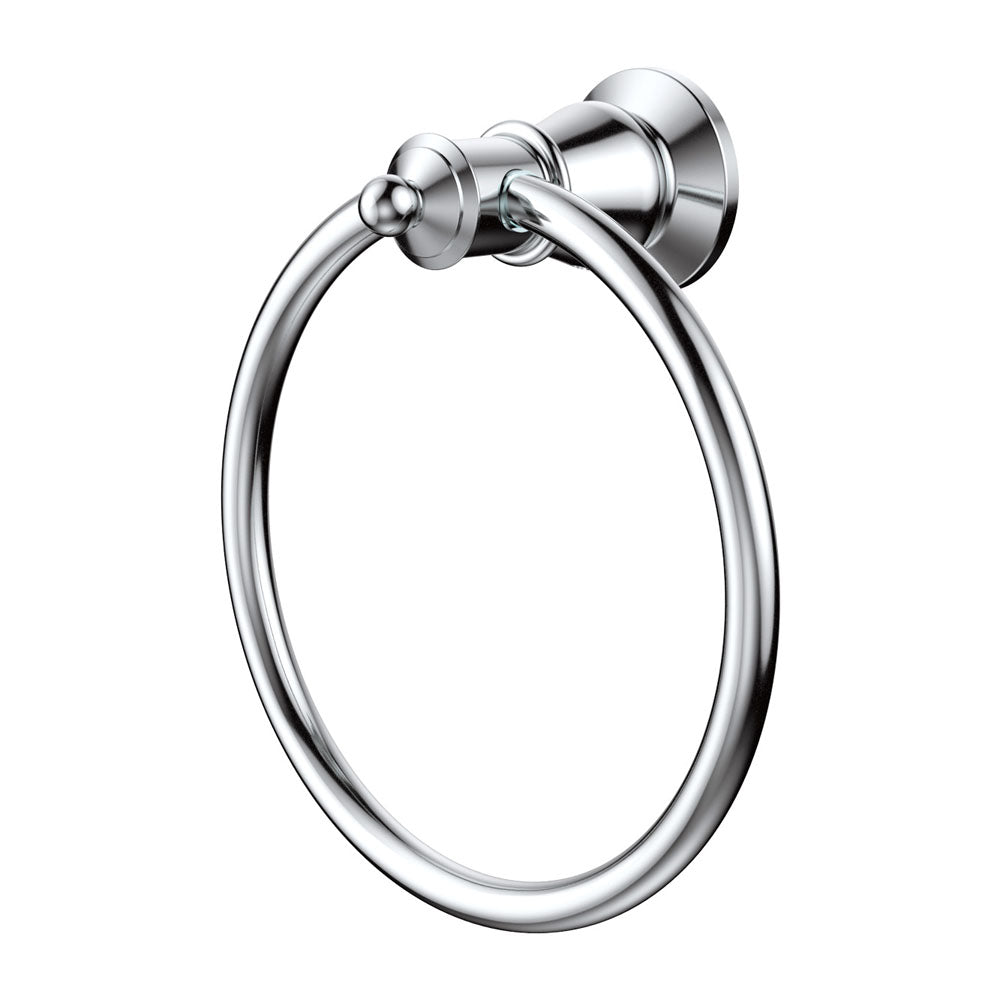 Lillian Towel Ring - Chrome