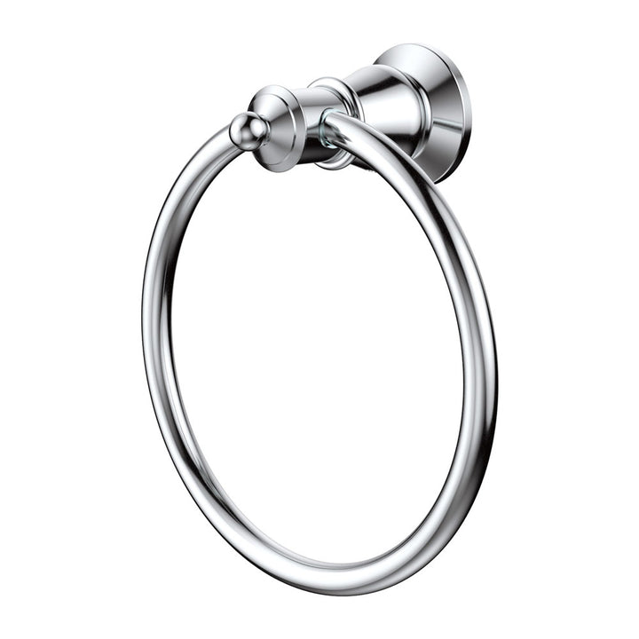 Lillian Towel Ring - Chrome