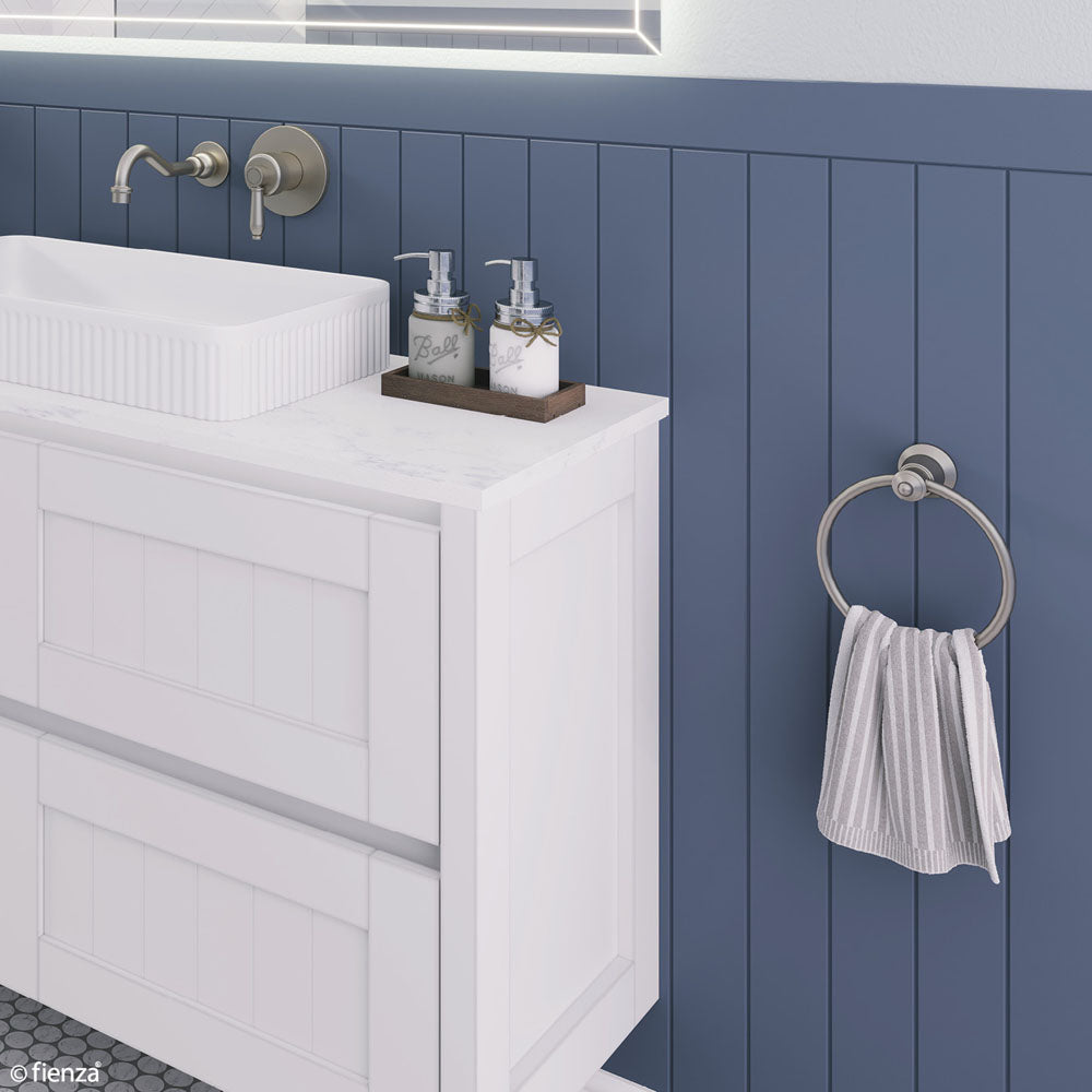 Lillian Towel Ring - Brushed Nickel