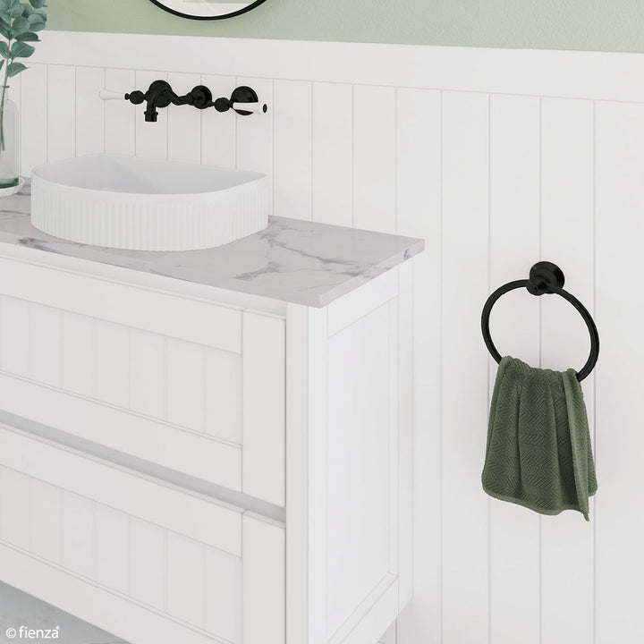 Lillian Towel Ring - Matte Black
