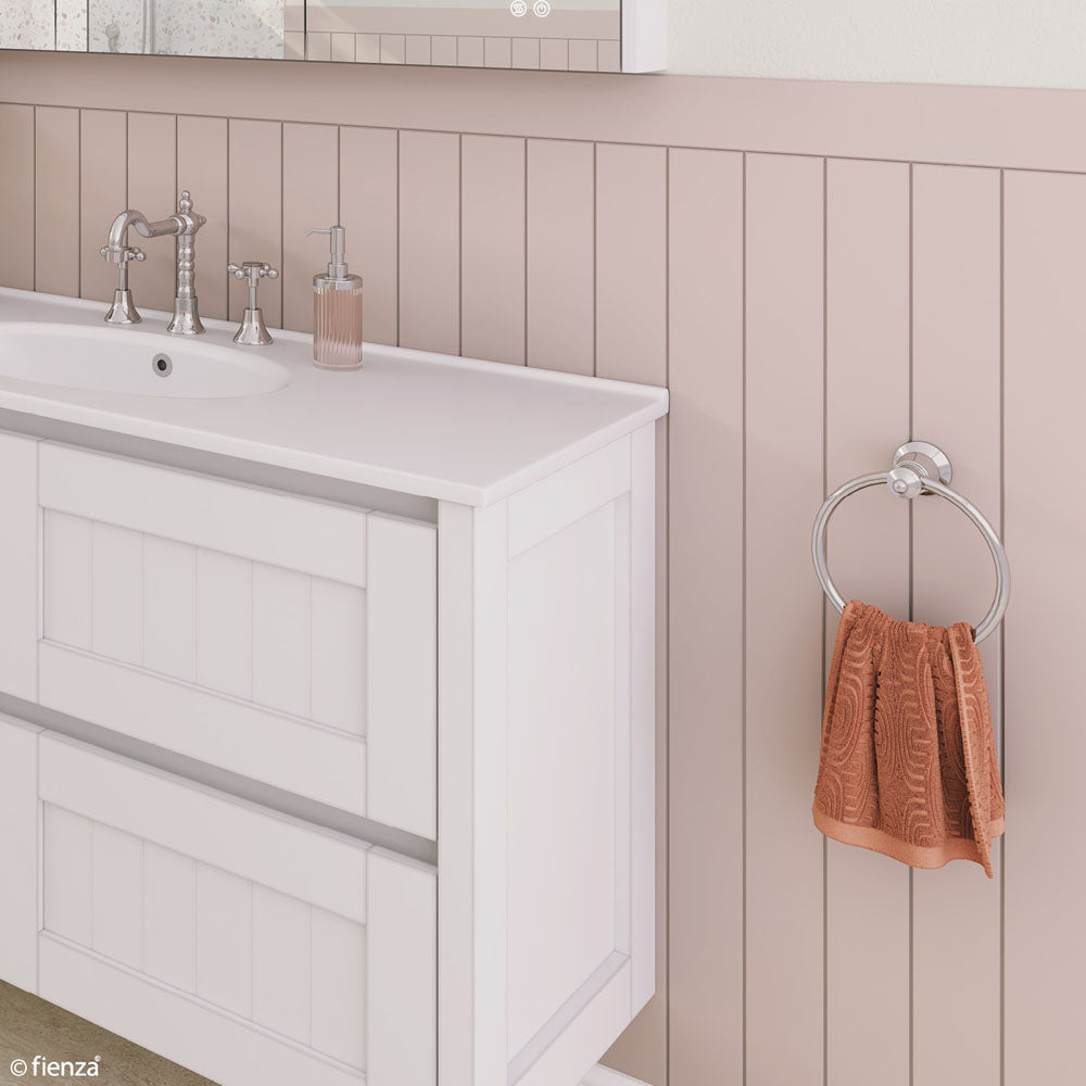 Lillian Towel Ring - Chrome