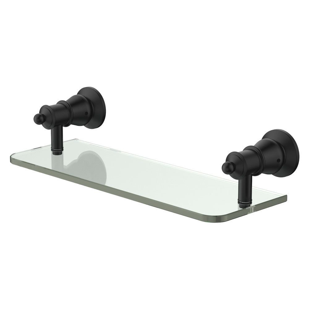 Lillian Glass Shelf - Matte Black