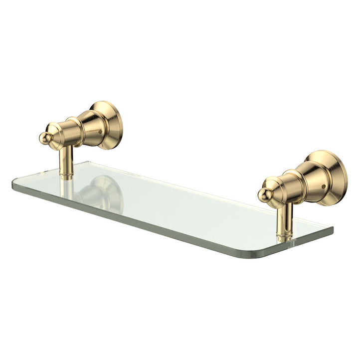 Lillian Glass Shelf - Urban Brass