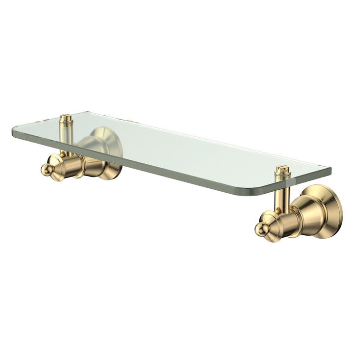 Lillian Glass Shelf - Urban Brass