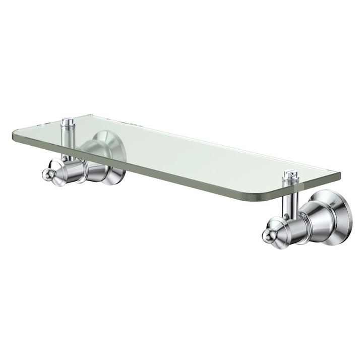 Lillian Glass Shelf - Chrome