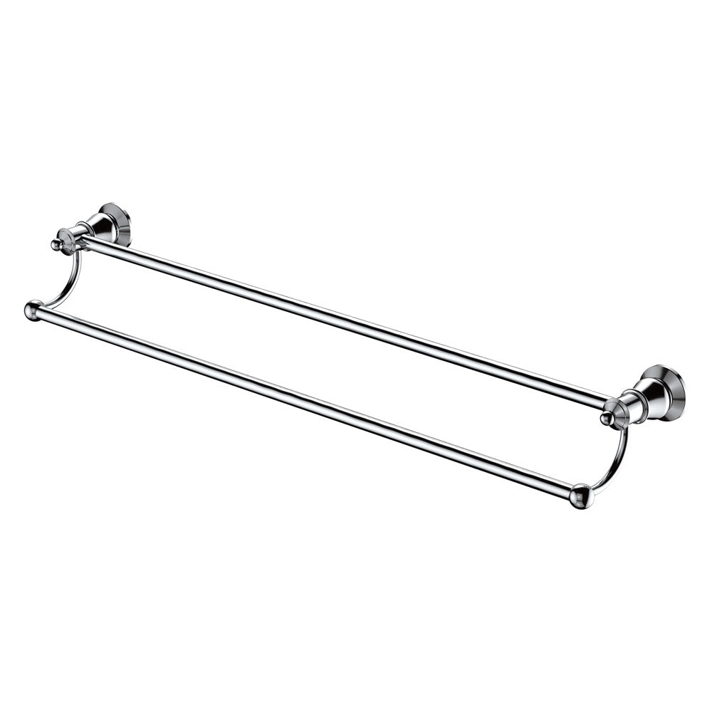 Lillian Double Towel Rail - Chrome