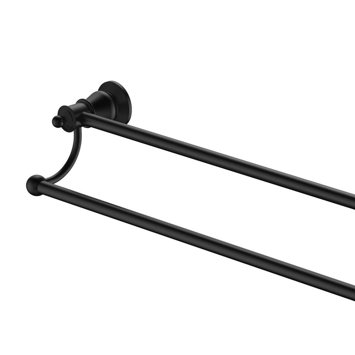 Lillian Double Towel Rail - Matte Black
