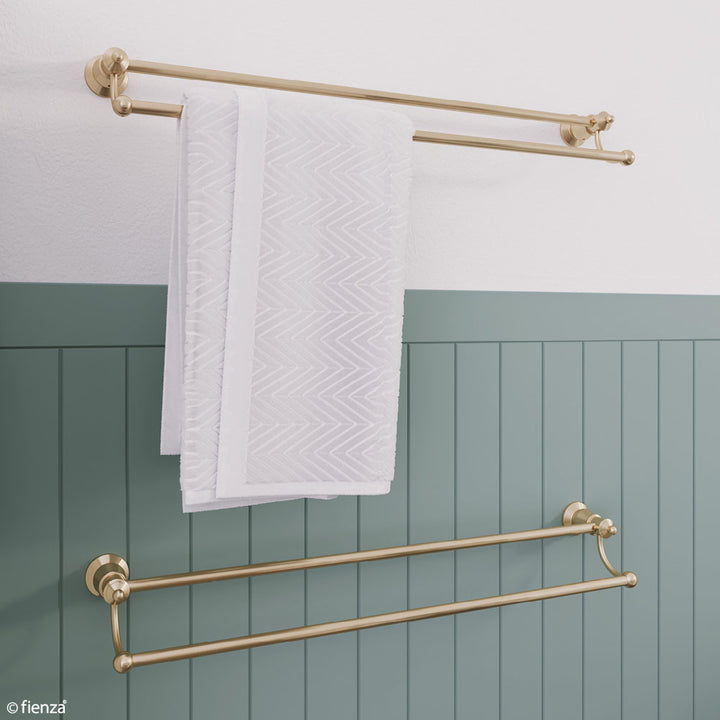 Lillian Double Towel Rail - Urban Brass