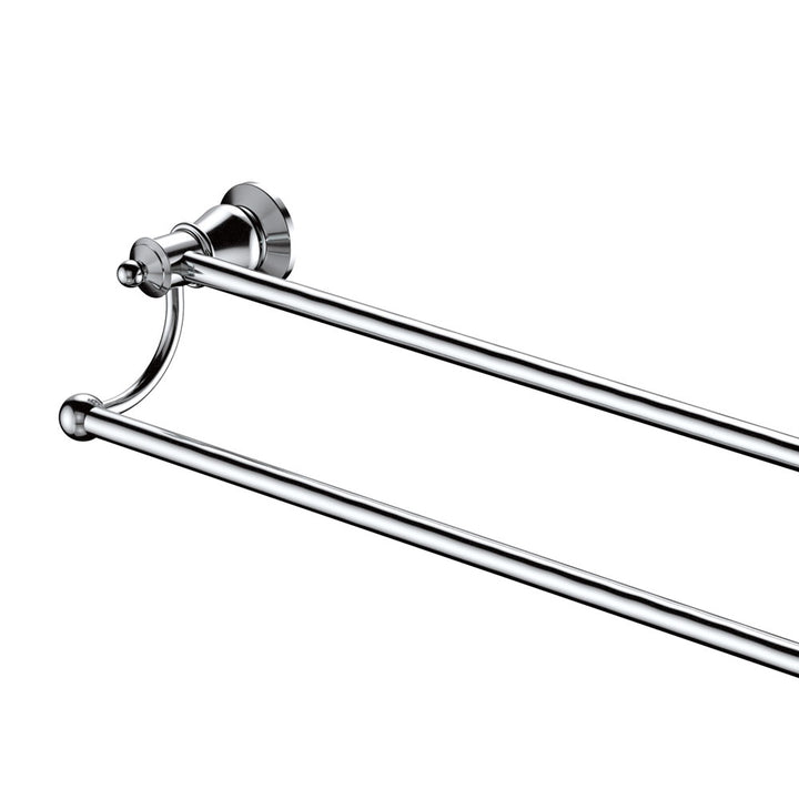 Lillian Double Towel Rail - Chrome