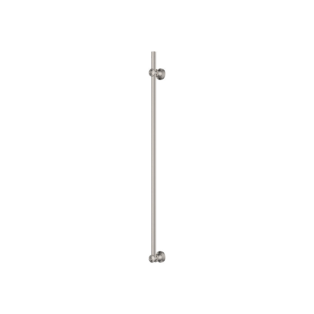 Lillian Vertical Heated Towel Rail, 93 x 1000mm - Brushed Nickel