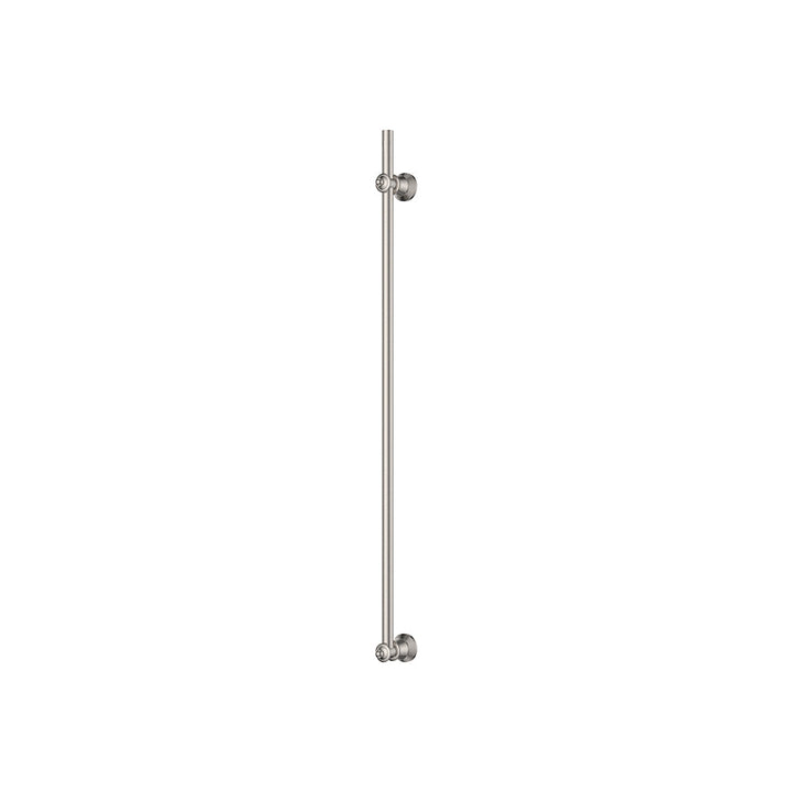 Lillian Vertical Heated Towel Rail, 93 x 1000mm - Brushed Nickel