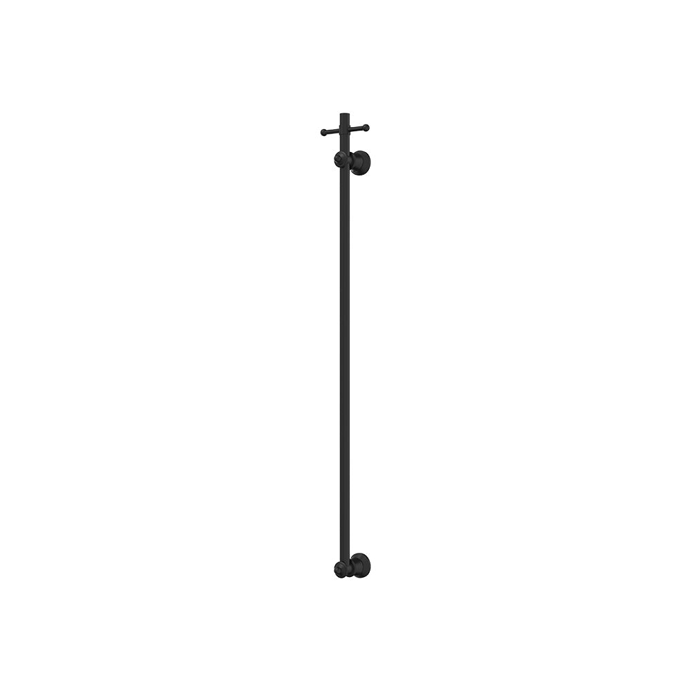 Lillian Vertical Heated Towel Rail, 93 x 1000mm - Matte Black