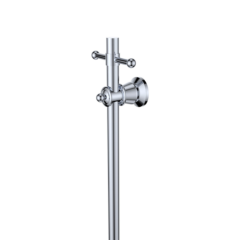 Lillian Vertical Heated Towel Rail, 93 x 1000mm - Chrome