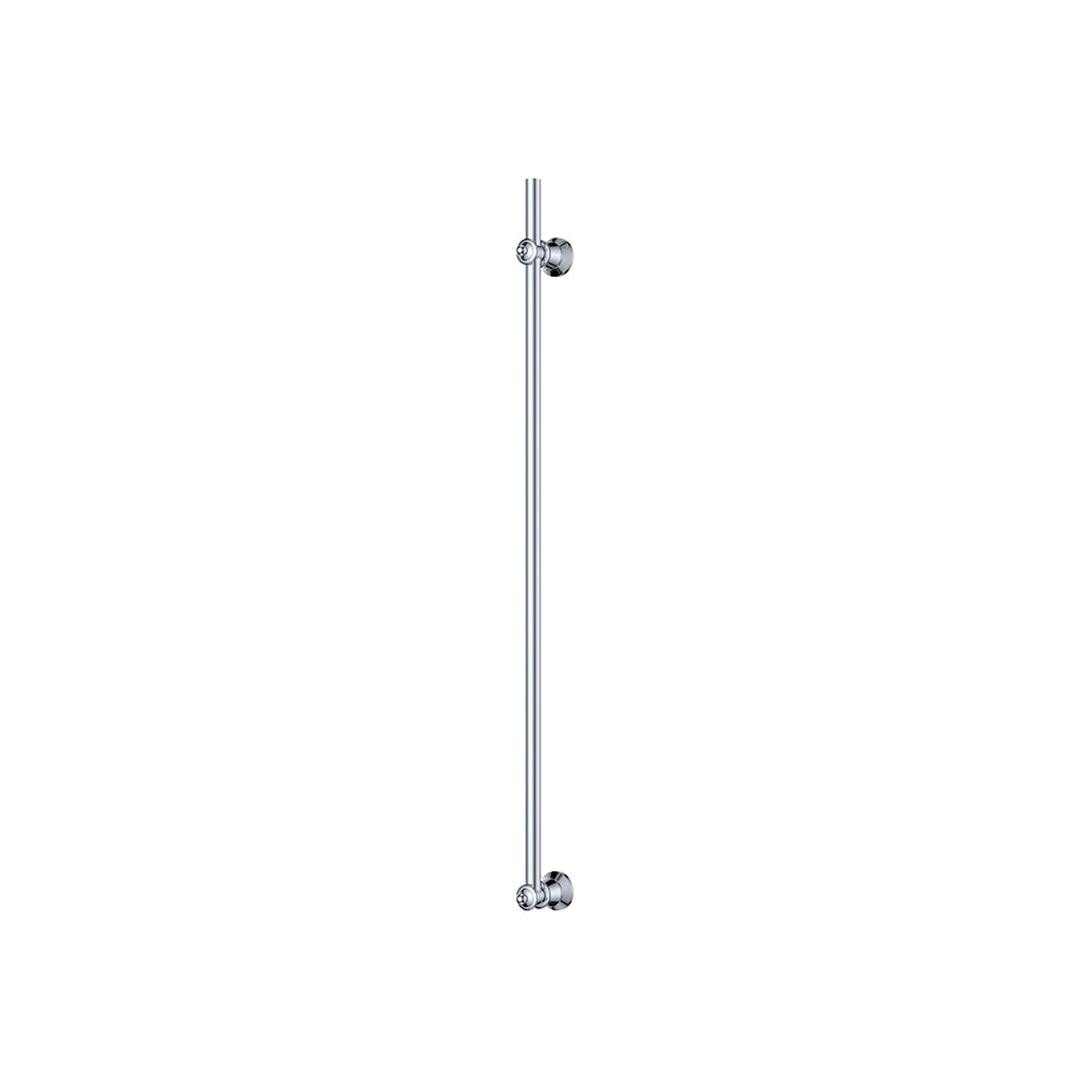 Lillian Vertical Heated Towel Rail, 93 x 1000mm - Chrome