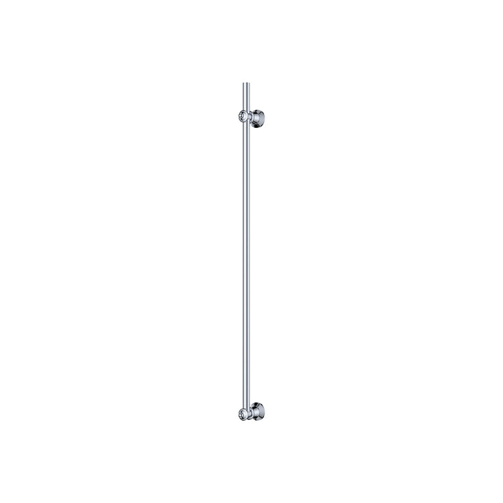 Lillian Vertical Heated Towel Rail, 93 x 1000mm - Chrome