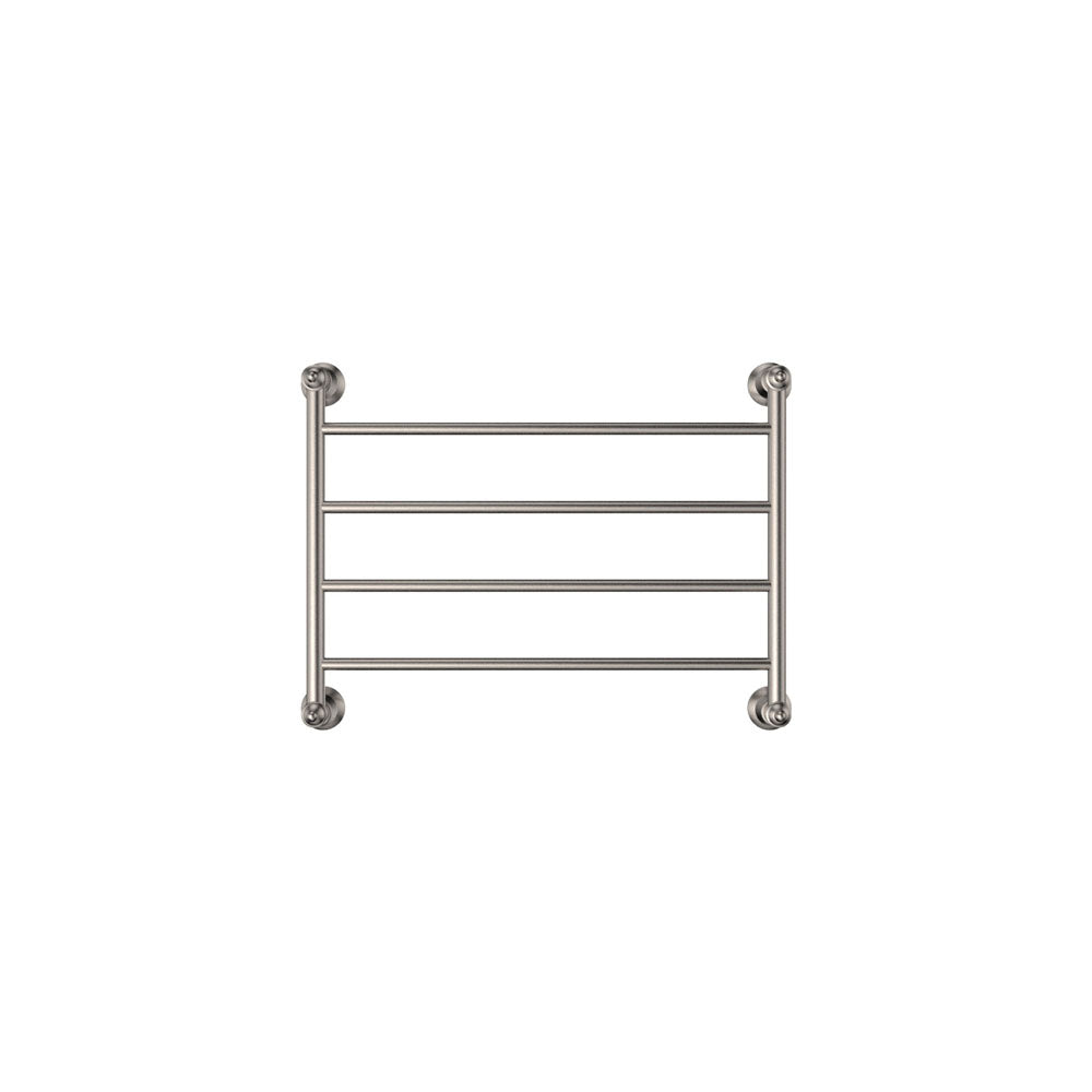 Lillian Heated Towel Rail, 600 x 450mm - Brushed Nickel