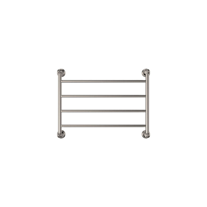 Lillian Heated Towel Rail, 600 x 450mm - Brushed Nickel