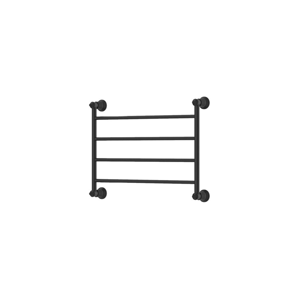 Lillian Heated Towel Rail, 600 x 450mm - Matte Black