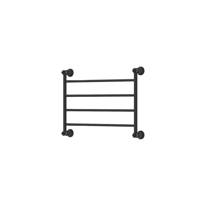 Lillian Heated Towel Rail, 600 x 450mm - Matte Black