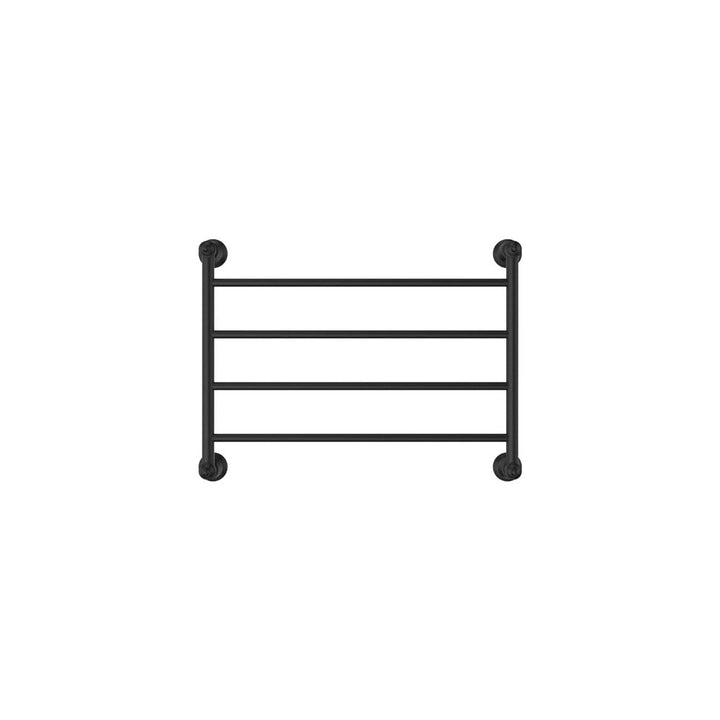 Lillian Heated Towel Rail, 600 x 450mm - Matte Black