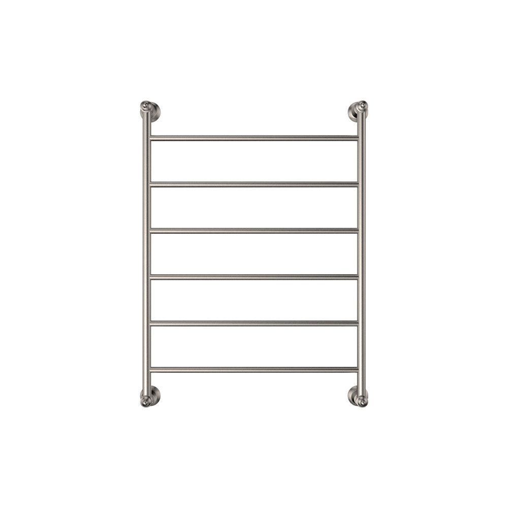 Lillian Heated Towel Rail, 600 x 800mm - Brushed Nickel