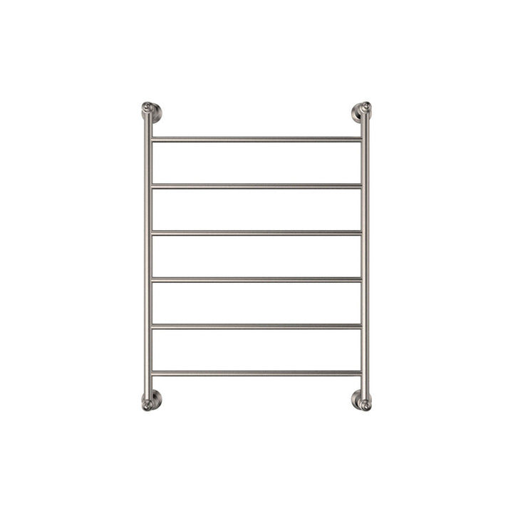 Lillian Heated Towel Rail, 600 x 800mm - Brushed Nickel