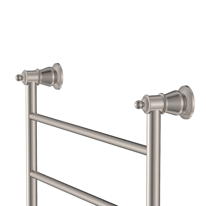 Lillian Heated Towel Rail, 600 x 800mm - Brushed Nickel