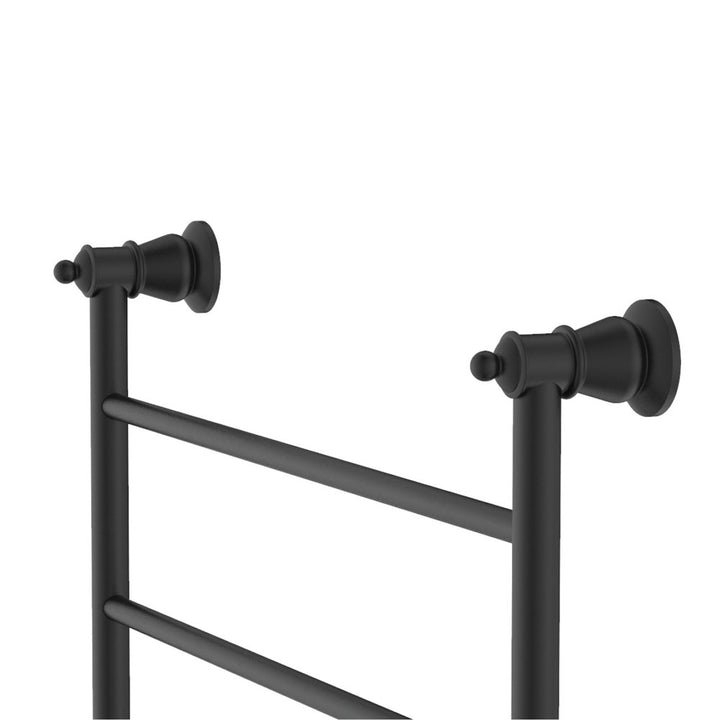 Lillian Heated Towel Rail, 600 x 800mm - Matte Black