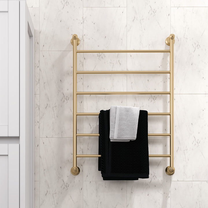 Lillian Heated Towel Rail, 600 x 800mm - Urban Brass
