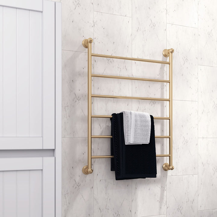 Lillian Heated Towel Rail, 600 x 800mm - Urban Brass