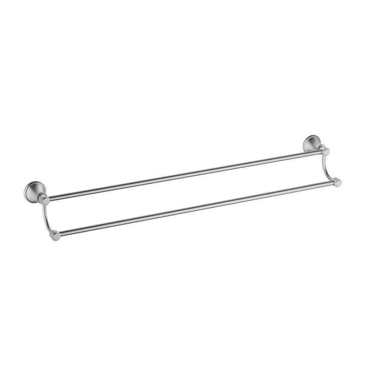 Clasico Towel Rail Double 600mm - Brushed Nickel