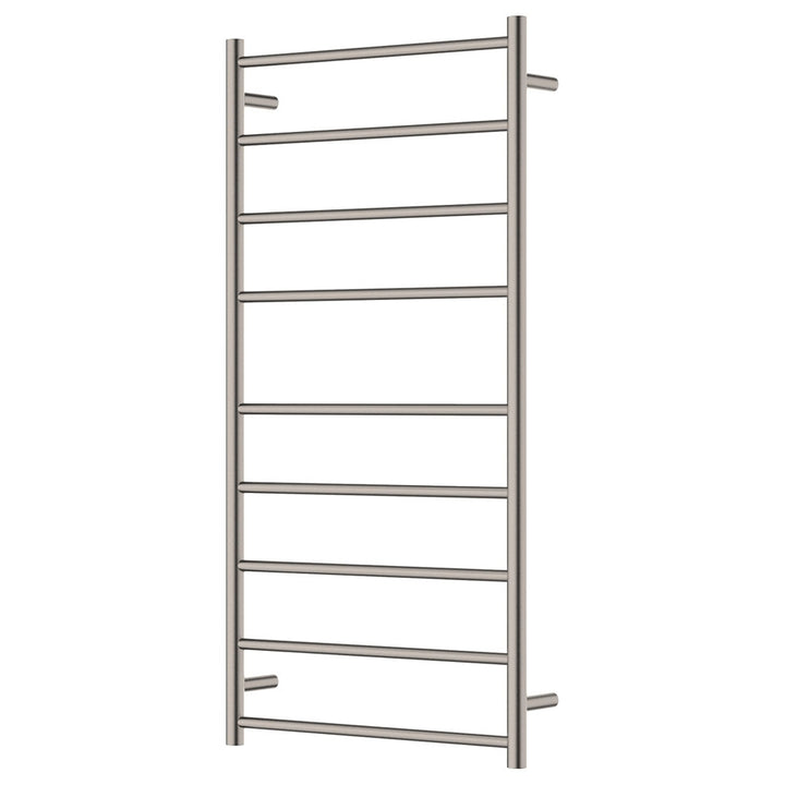 Isabella Heated Towel Rail, 600 x 1200mm - Brushed Nickel