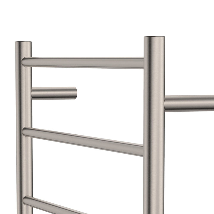 Isabella Heated Towel Rail, 600 x 1200mm - Brushed Nickel