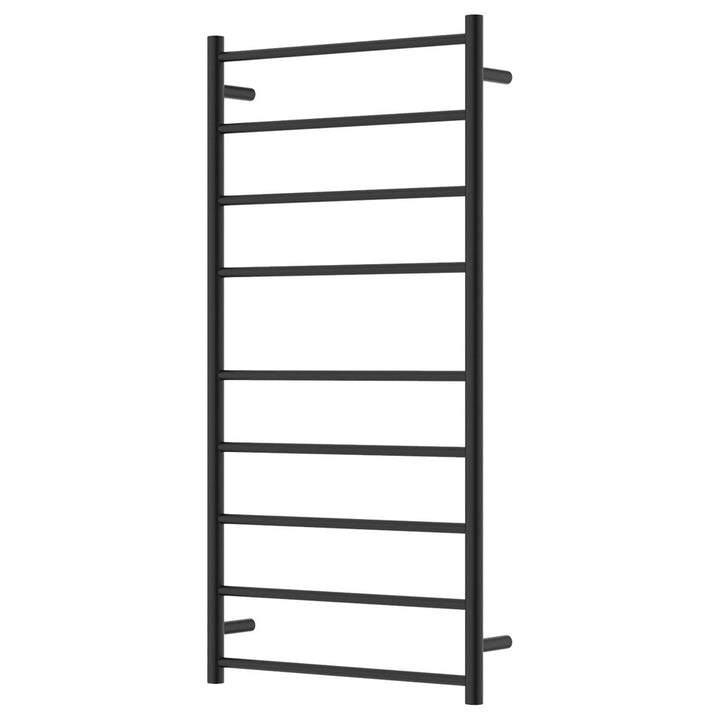 Isabella Heated Towel Rail, 600 x 1200mm - Matte Black