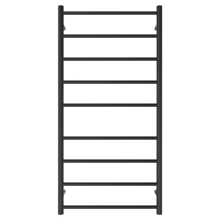 Isabella Heated Towel Rail, 600 x 1200mm - Matte Black