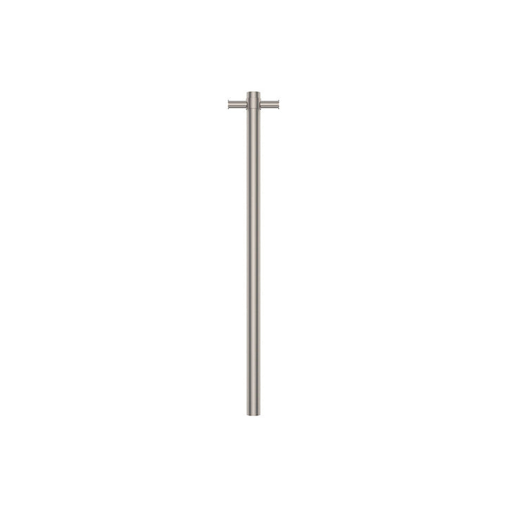 Isabella Vertical Heated Towel Rail, 100 x 900mm - Brushed Nickel