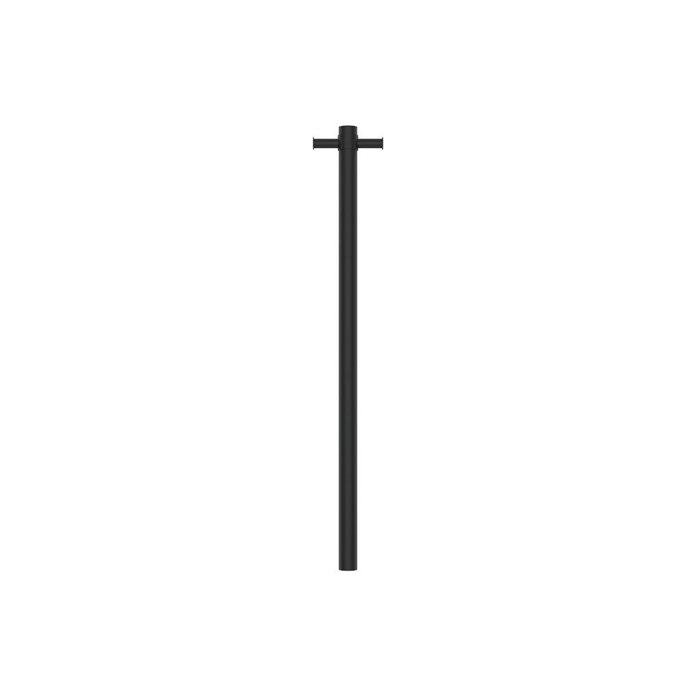 Isabella Vertical Heated Towel Rail, 100 x 900mm - Matte Black