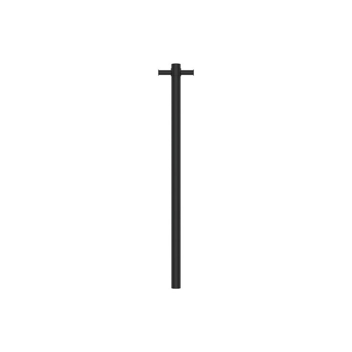 Isabella Vertical Heated Towel Rail, 100 x 900mm - Matte Black