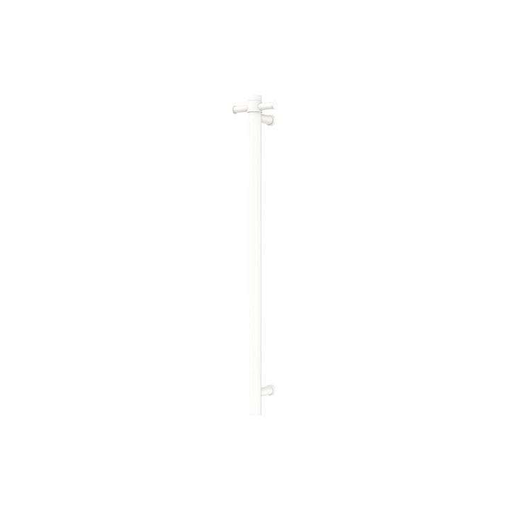 Isabella Vertical Heated Towel Rail, 100 x 900mm - Matte White